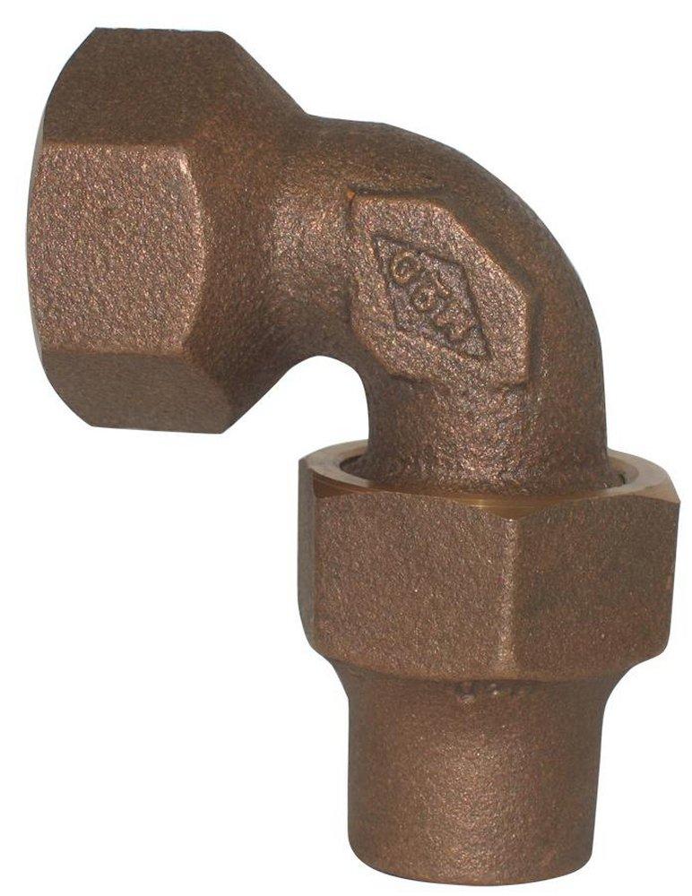 A.Y. McDonald Female Flared x CTS Compression Brass Quarter Bend 