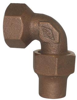 1 in. Female Flared x CTS Compression Brass Quarter Bend
