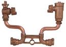 7 in. Copper 5/8 x 3/4 in. Meter Setter Horizontal 3/4 in. Mac-Pac Compression Inlet/Outlet Ball Valve x Dual Check