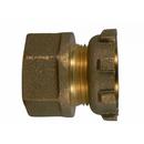 3/4 x 1 in. FNPT x Yoke Star Nut Reducing Brass Water Service Meter Connector