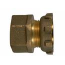 A.Y. McDonald FNPT x Yoke Star Nut Reducing Brass Water Service Meter Connector 