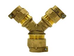 2 x 2 x 1 in. CTS Brass Wye