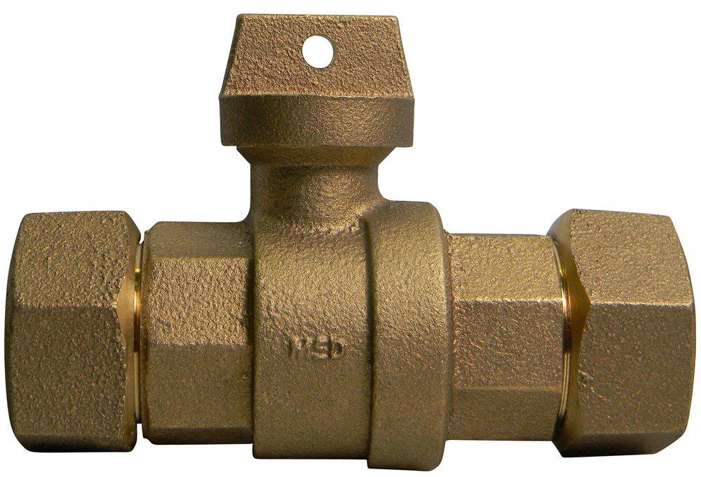 A.Y. McDonald CTS Compression Brass Ball Valve Curb Stop 
