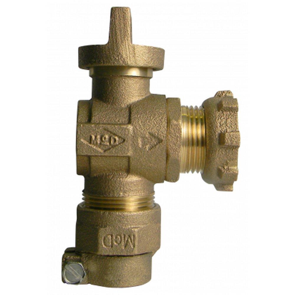 A.Y. McDonald CTS Compression x Yoke Star Nut Brass Angle Valve 