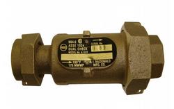 3/4 in. Meter Swivel Nut x FNPT Brass Double Check Valve