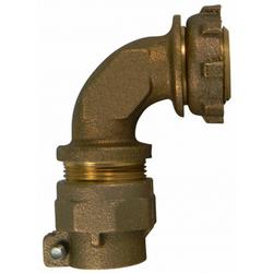 1 in. CTS x Yoke Straight Brass 90 Degree Bend