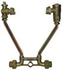 12 in. Copper 1 in. Meter Setter Horizontal 1 in. Dual Purpose Nut (Flare/FIP) Inlet/Outlet Ball Valve x Dual Check Lead Free