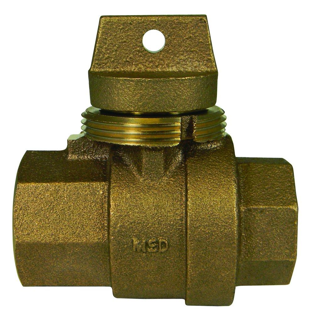 A.Y. McDonald FNPT Brass Ball Curb Stop 