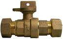 1 in. CTS Compression Brass Ball Valve Curb Stop