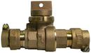 1 in. CTS Compression Brass Ball Curb Stop