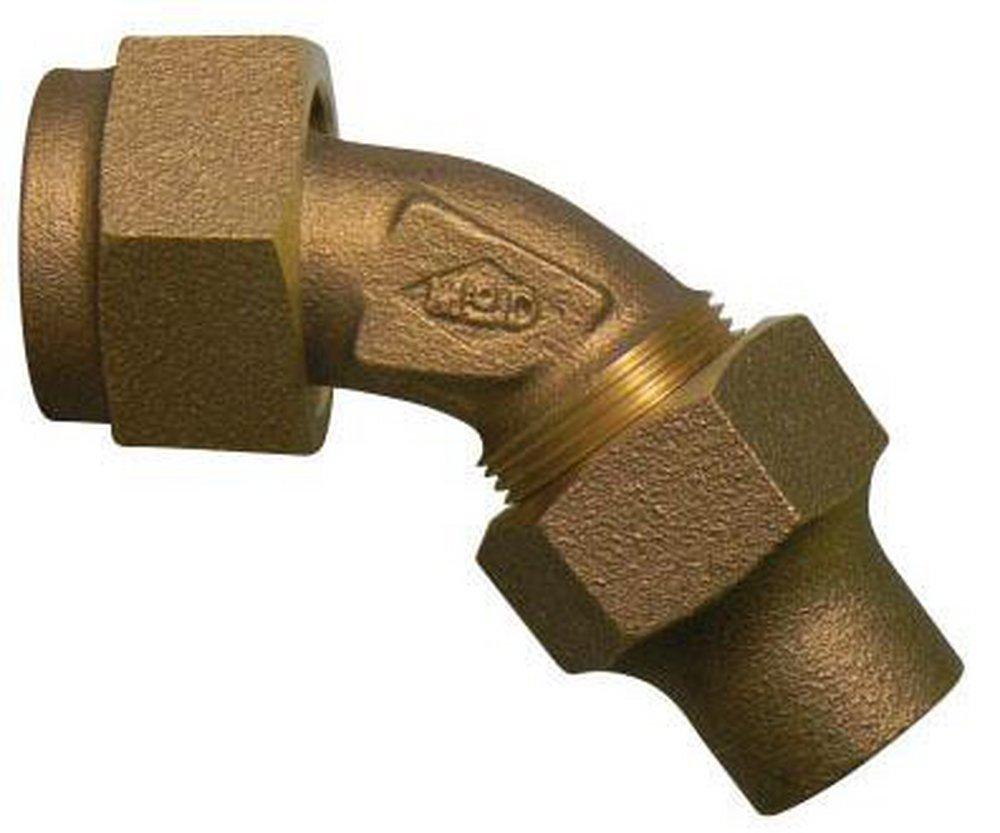 A.Y. McDonald Female Flare Swivel x Flare Water Service Brass Bend 
