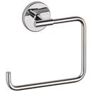 Rectangular Open Towel Ring in Polished Chrome