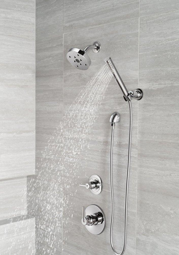 Delta Faucet Chrome Tub and Shower Diverter Valve with Single Lever Handle 