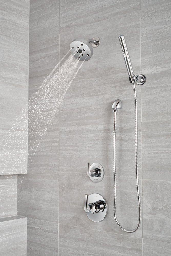 Delta Faucet Chrome Tub and Shower Diverter Valve with Single Lever Handle 