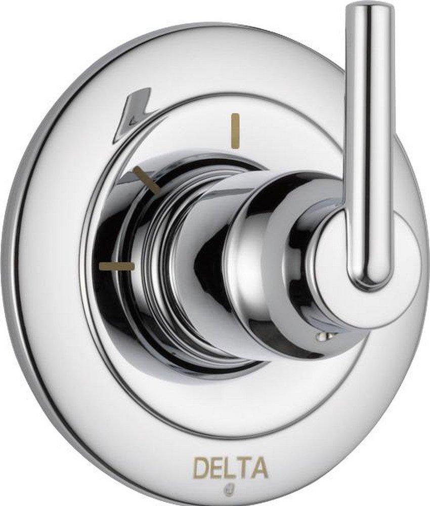 Delta Faucet Chrome Tub and Shower Diverter Valve with Single Lever Handle 
