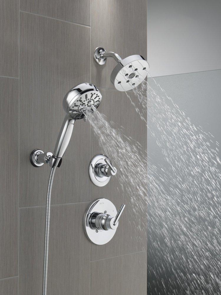 Delta Faucet Chrome Tub and Shower Diverter Valve with Single Lever Handle 