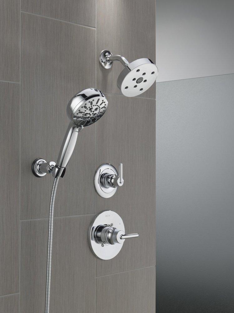 Delta Faucet Chrome Tub and Shower Diverter Valve with Single Lever Handle 