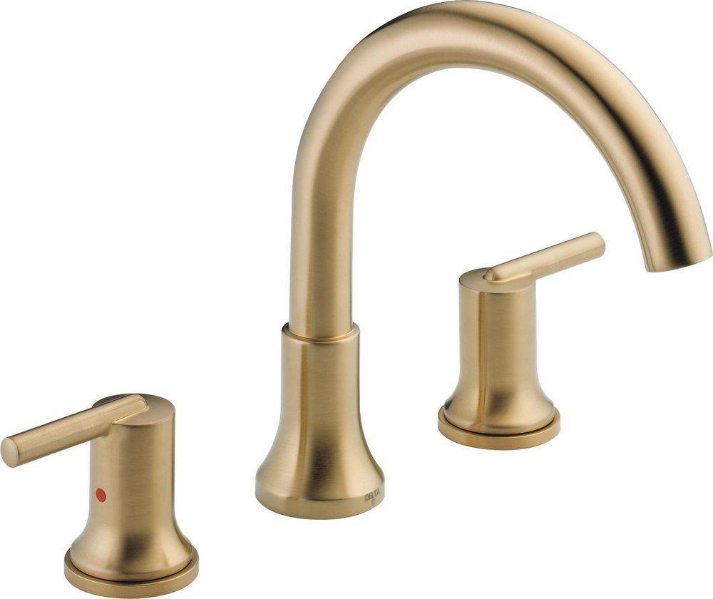 Delta Faucet Champagne Bronze Two Handle Roman Tub Faucet Trim Only 