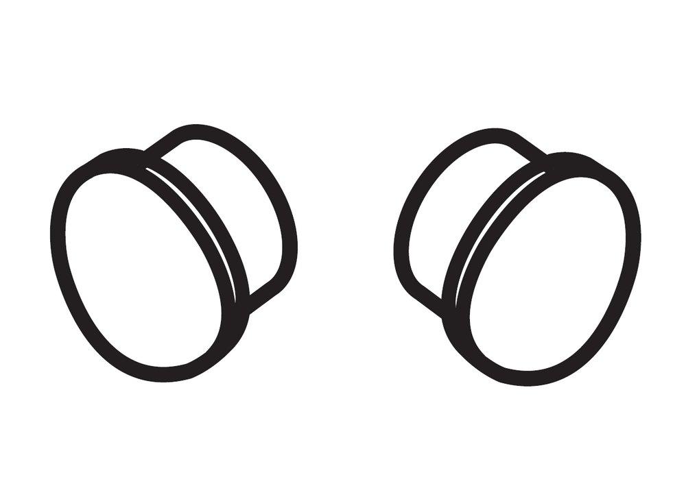 Delta Faucet Red/Blue Button 