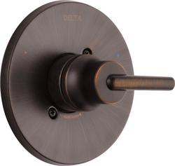 Single Handle Pressure Balancing Valve Trim in Venetian Bronze
