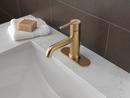 Delta Faucet Brilliance Champagne Bronze Single Handle Monoblock Bathroom Sink Faucet 