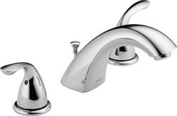Two Handle Widespread Bathroom Sink Faucet in Chrome