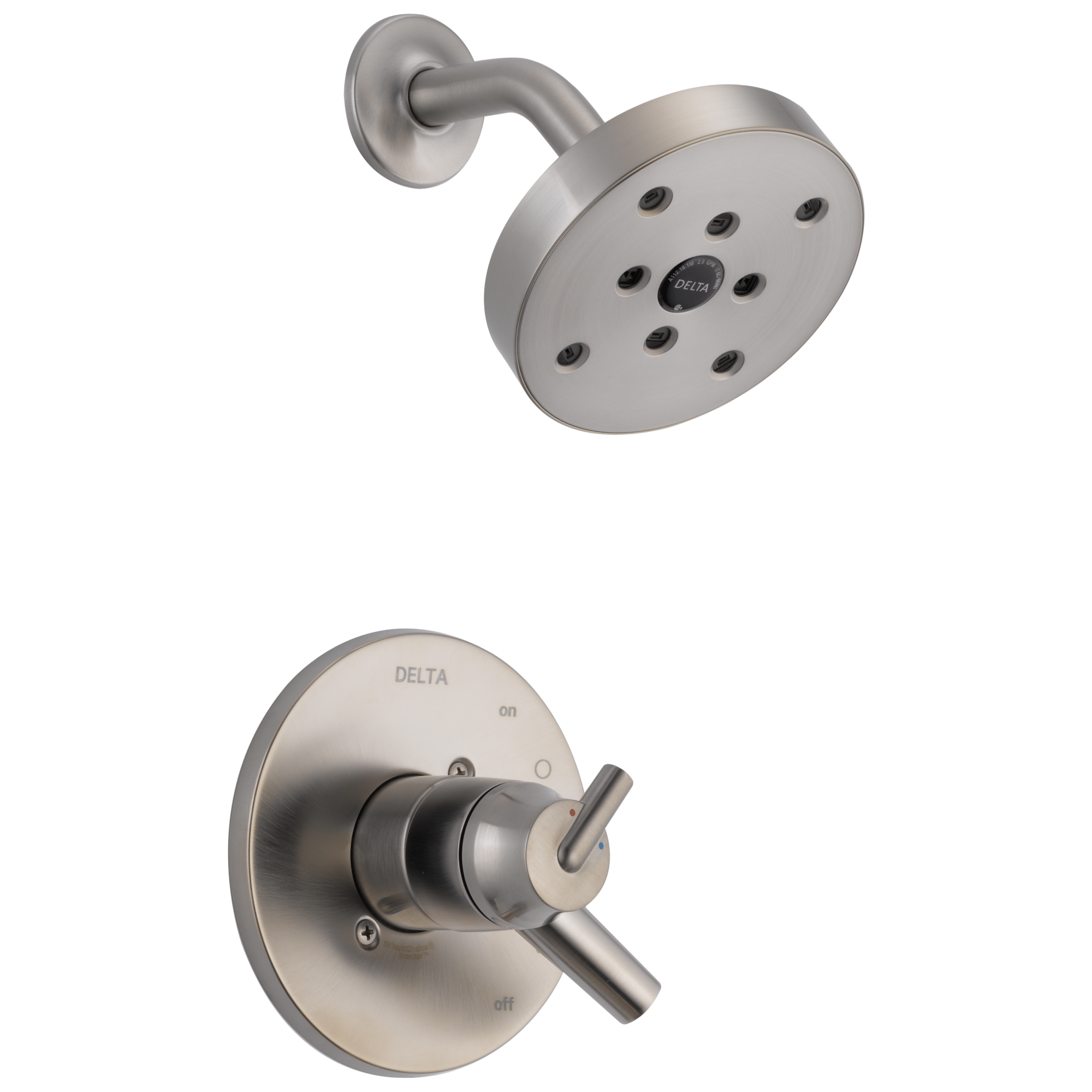 Delta Faucet Brilliance Stainless Single Handle Single Function Shower Faucet (Trim Only) 