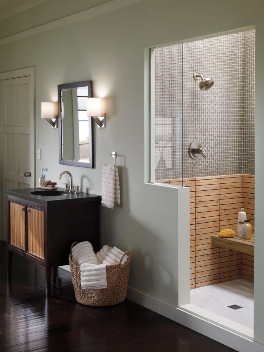 Delta Faucet Brilliance Stainless Single Handle Single Function Shower Faucet (Trim Only) 