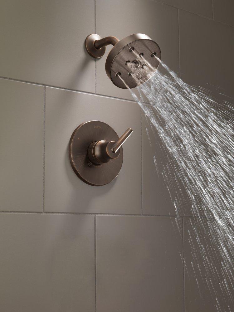 Delta Faucet Brilliance Champagne Bronze Single Handle Single Function Shower Faucet (Trim Only) 