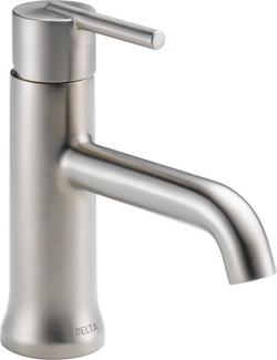 Single Handle Monoblock Bathroom Sink Faucet in Brilliance&reg; Stainless
