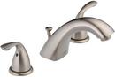 Delta Faucet Brilliance&reg; Stainless Two Handle Widespread Bathroom Sink Faucet 