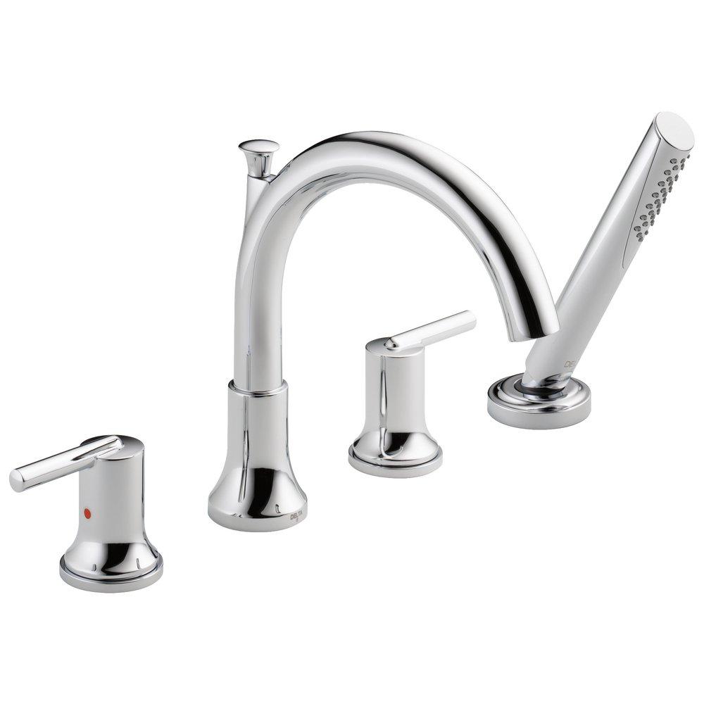 Delta Faucet Chrome Two Handle Roman Tub Faucet Trim Only 