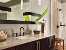 Delta Faucet Brilliance Champagne Bronze Rectangular Open Towel Ring 
