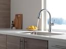 Delta Faucet Arctic Stainless Single Handle Pull Down Kitchen Faucet with Three-Function Spray, Magnetic Docking and ShieldSpray Technology 