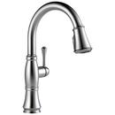 Delta Faucet Arctic Stainless Single Handle Pull Down Kitchen Faucet with Three-Function Spray, Magnetic Docking and ShieldSpray Technology 