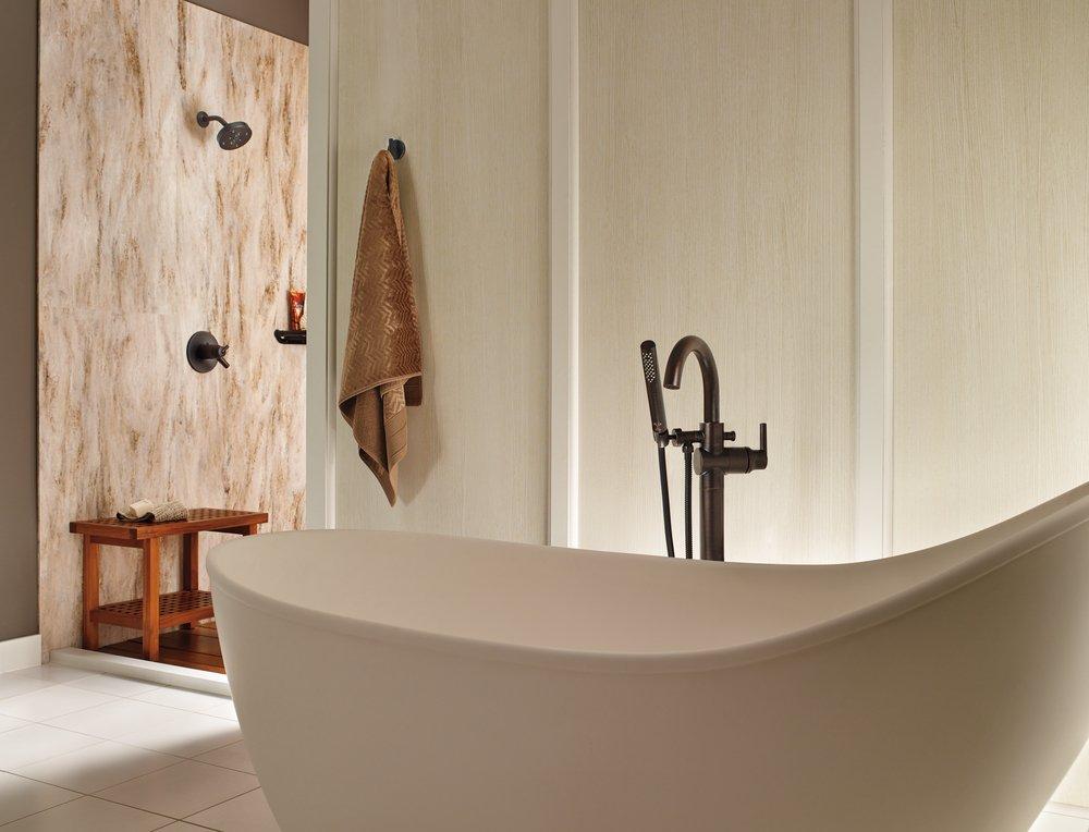 Delta Faucet Champagne Bronze Single Handle Single Function Shower Faucet (Trim Only) 