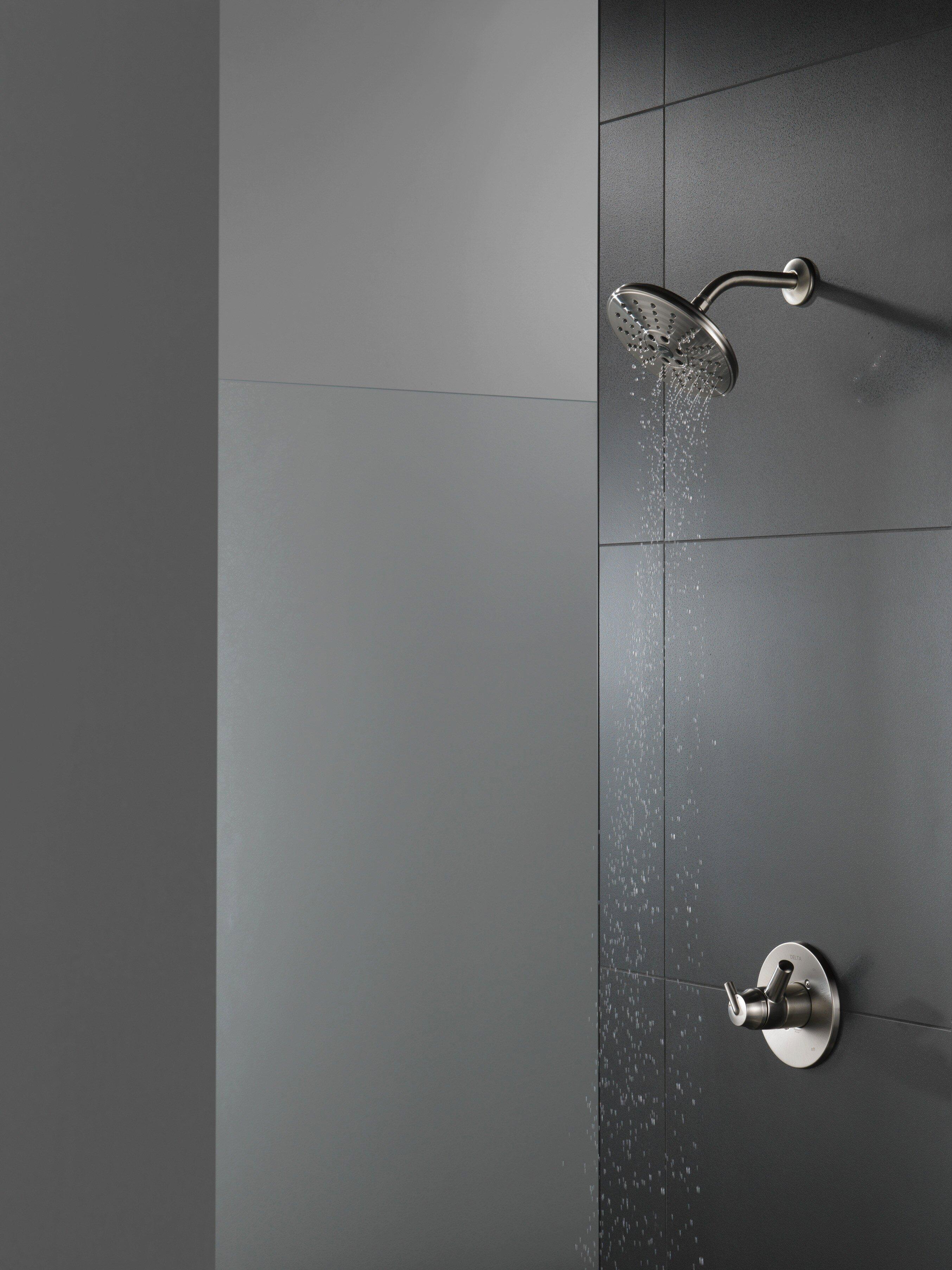 Delta Faucet Brilliance Stainless Single Handle Bathtub & Shower Faucet (Trim Only) 