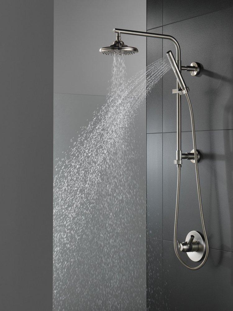 Delta Faucet Brilliance Stainless Single Handle Bathtub & Shower Faucet (Trim Only) 
