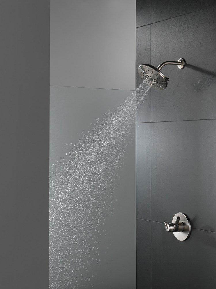 Delta Faucet Brilliance Stainless Single Handle Bathtub & Shower Faucet (Trim Only) 