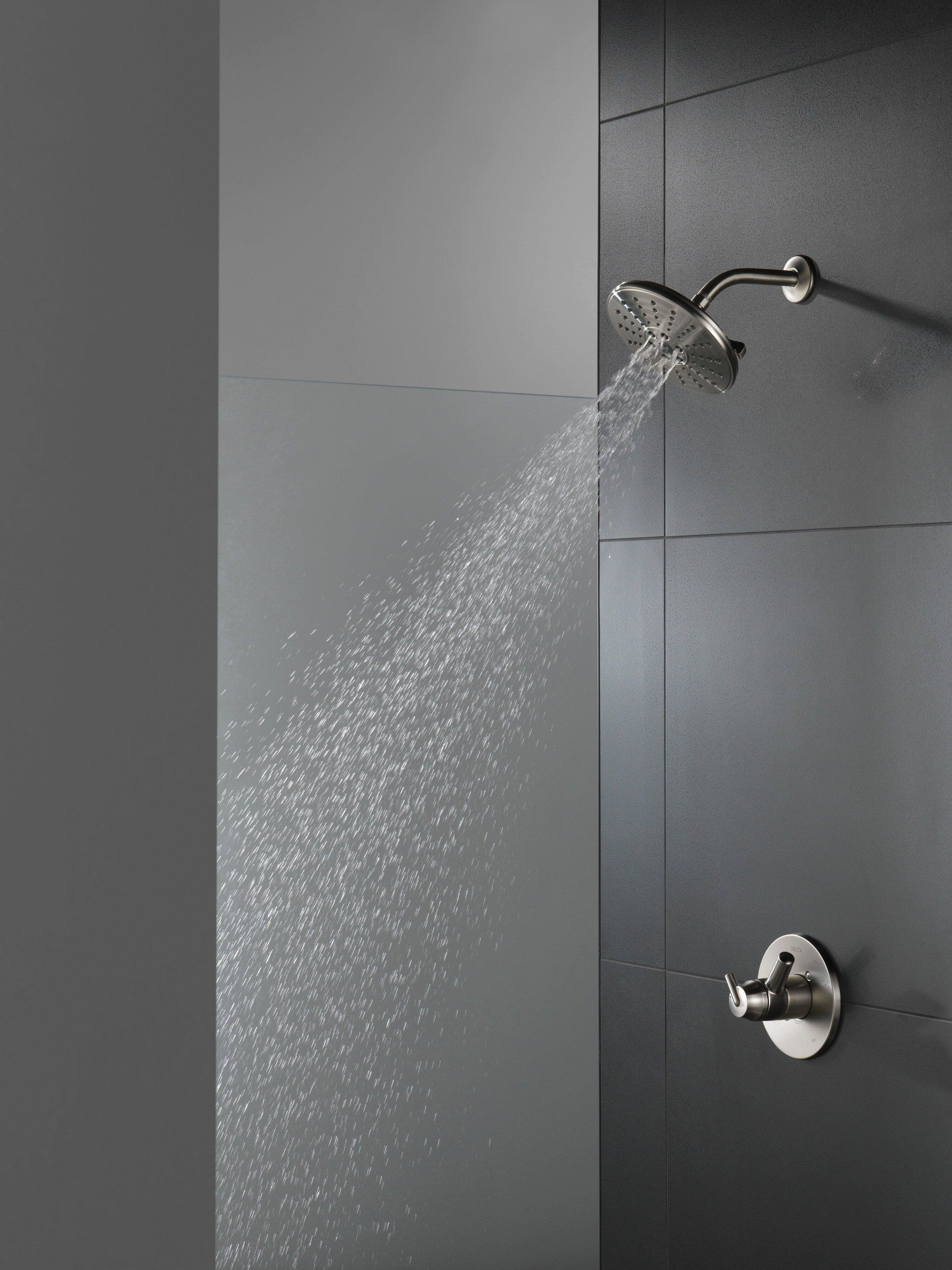 Delta Faucet Brilliance Stainless Single Handle Bathtub & Shower Faucet (Trim Only) 