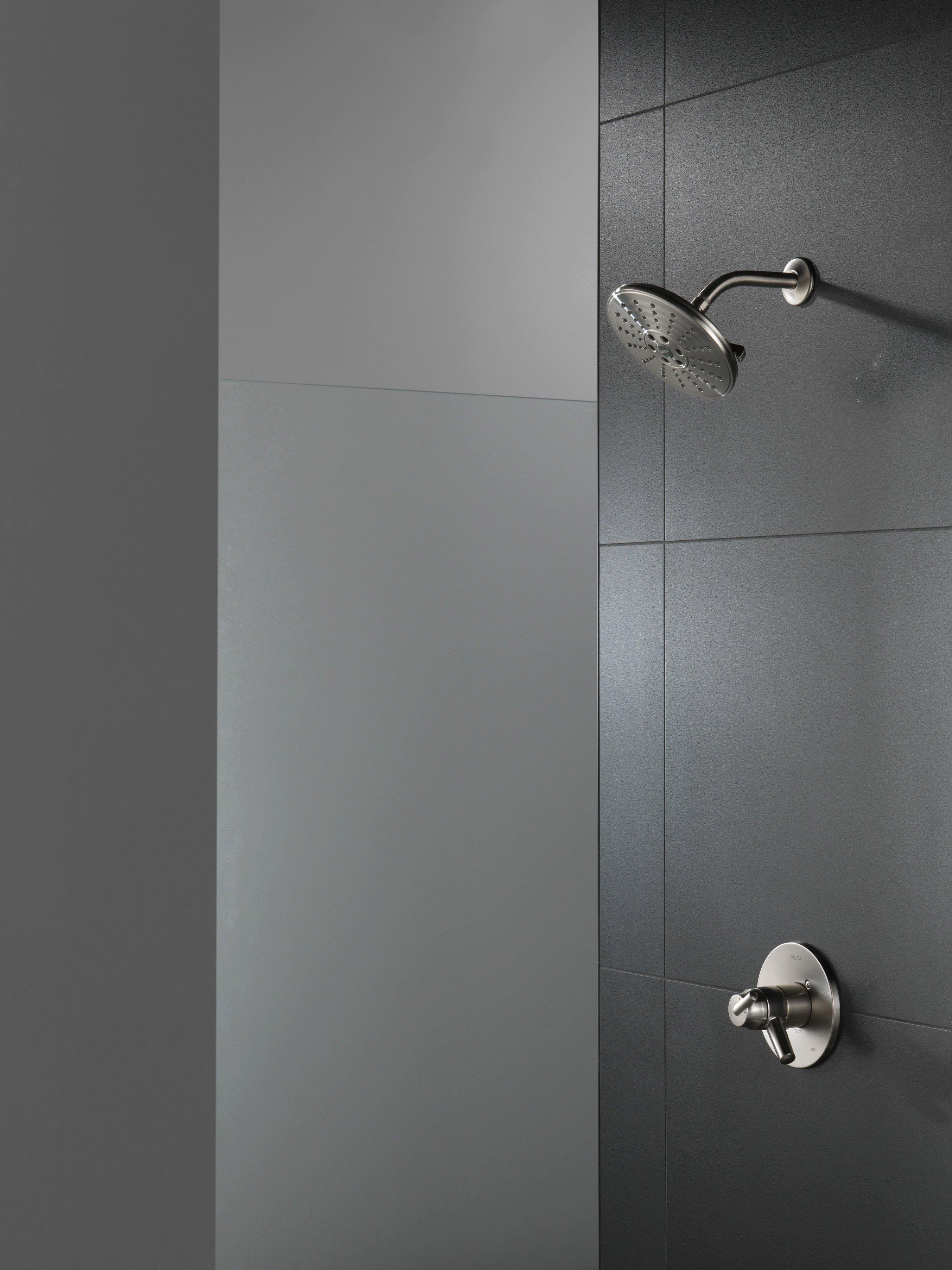 Delta Faucet Brilliance Stainless Single Handle Bathtub & Shower Faucet (Trim Only) 