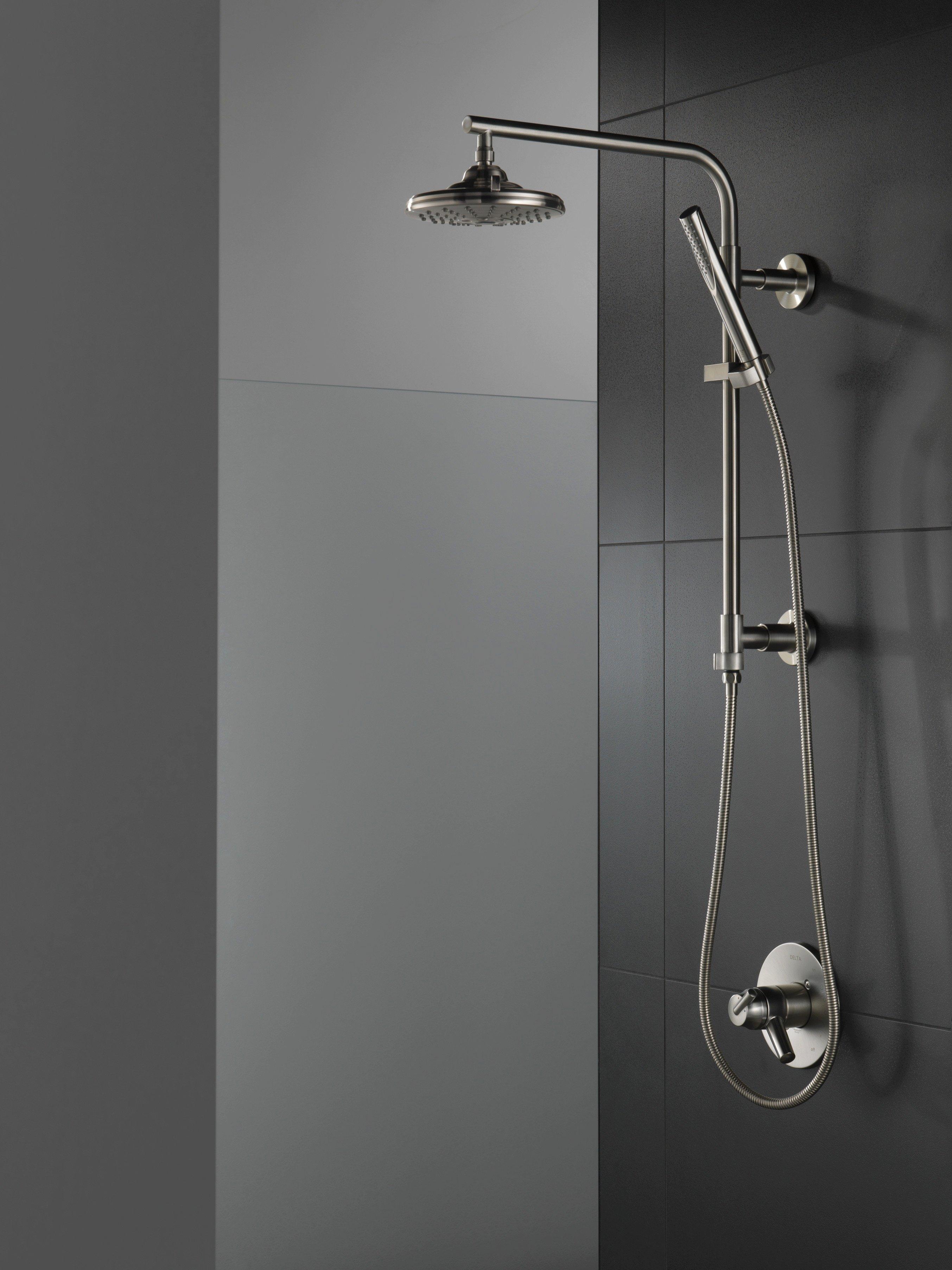 Delta Faucet Brilliance Stainless Single Handle Bathtub & Shower Faucet (Trim Only) 