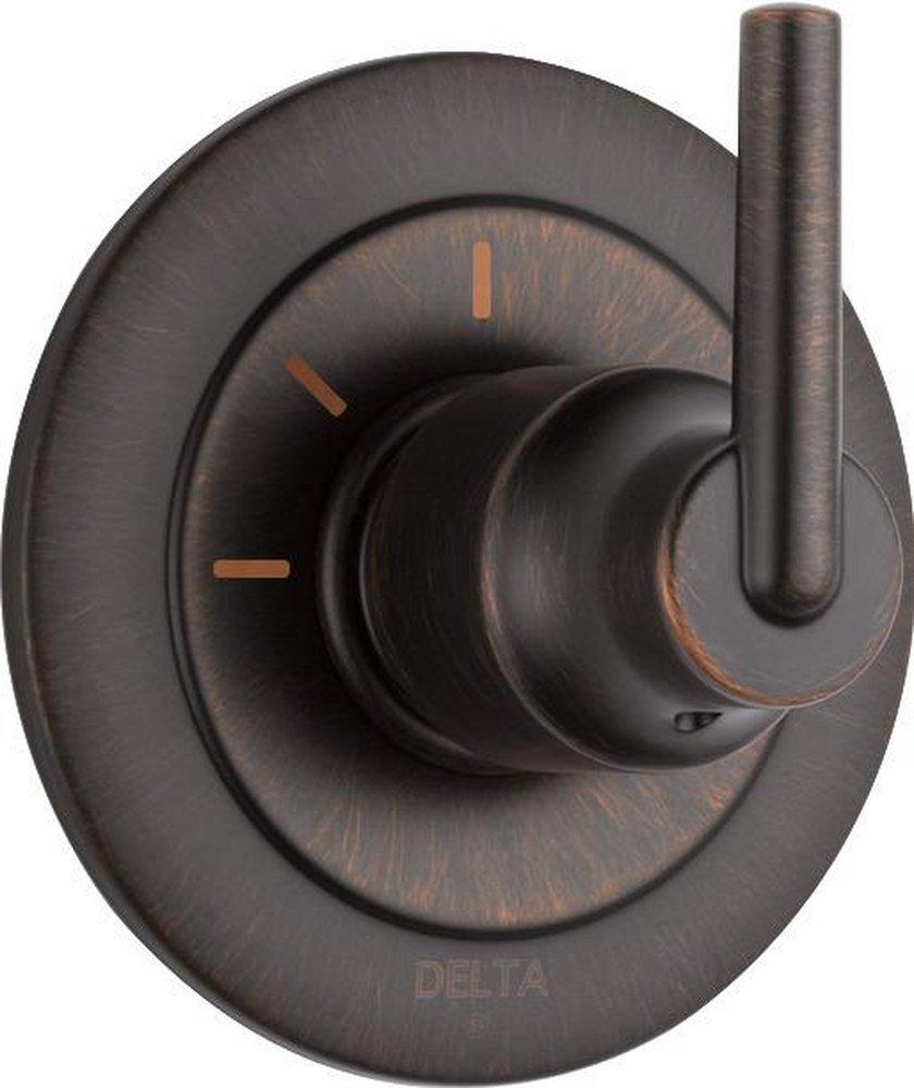Delta Faucet Venetian Bronze Tub and Shower Diverter Valve with Single Lever Handle 