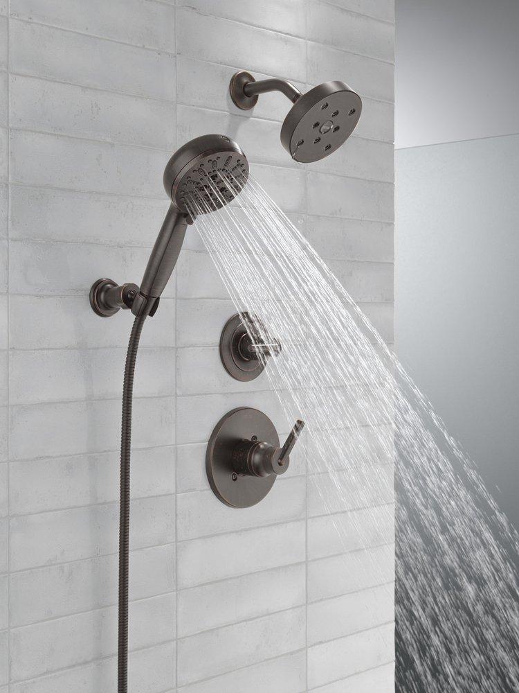 Delta Faucet Venetian Bronze Tub and Shower Diverter Valve with Single Lever Handle 