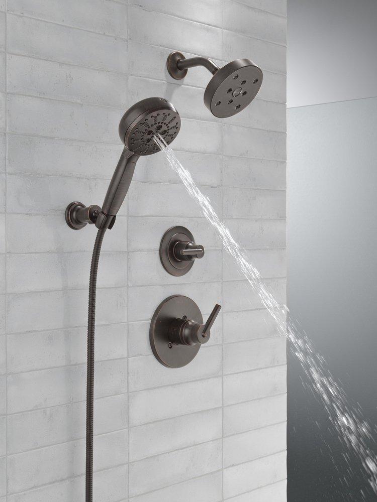Delta Faucet Venetian Bronze Tub and Shower Diverter Valve with Single Lever Handle 