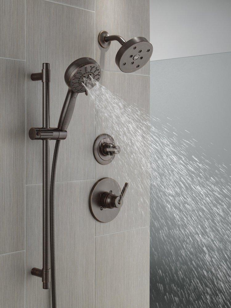 Delta Faucet Venetian Bronze Tub and Shower Diverter Valve with Single Lever Handle 