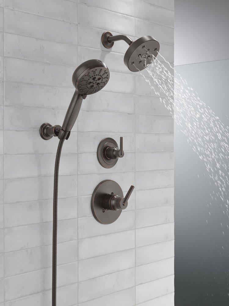 Delta Faucet Venetian Bronze Tub and Shower Diverter Valve with Single Lever Handle 