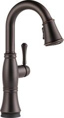 Single Handle Pull Down Bar Faucet in Venetian Bronze