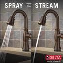 Delta Faucet Venetian Bronze Single Handle Pull Down Bar Faucet 
