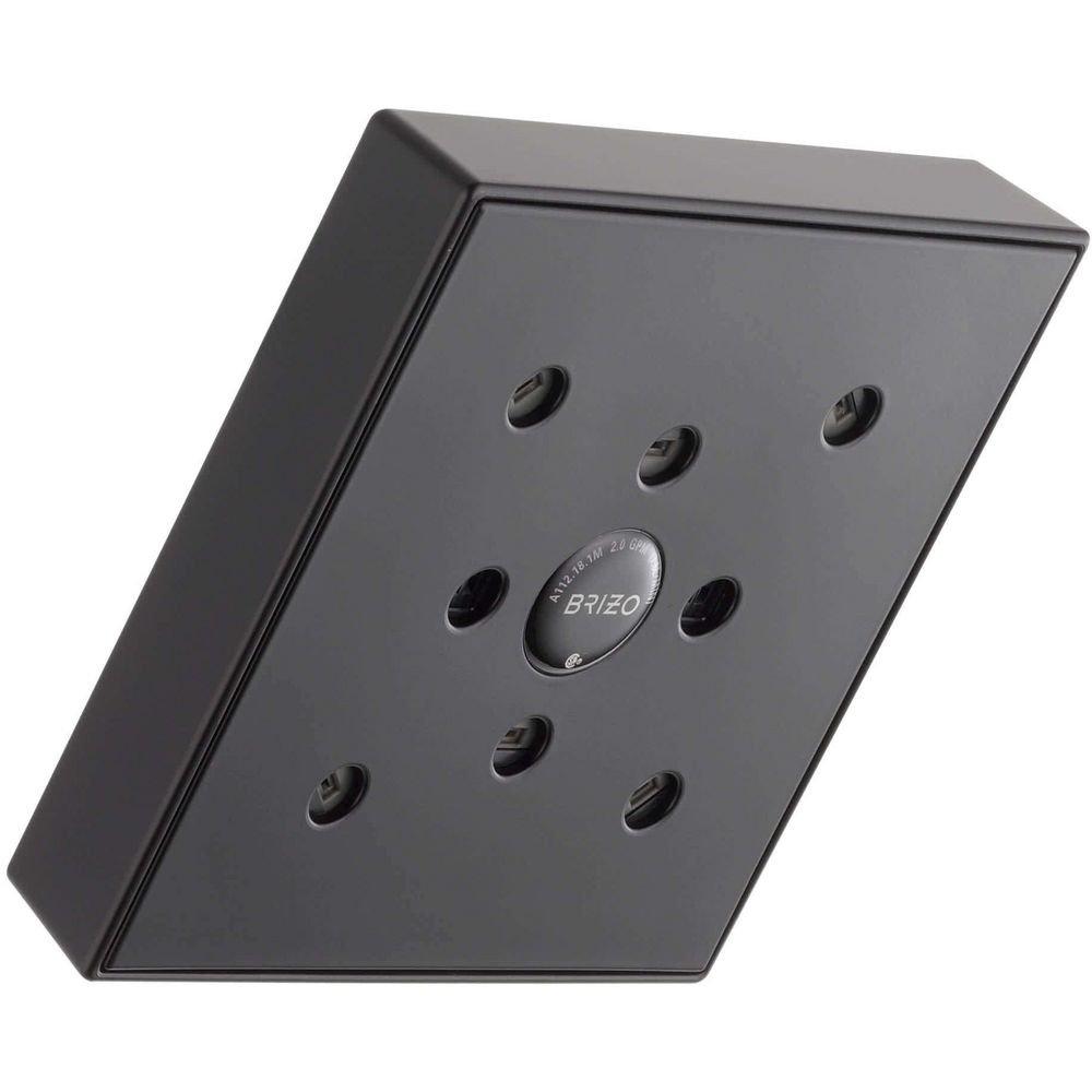 Brizo Matte Black Single Function H2Okinetic&reg; Spray Showerhead 